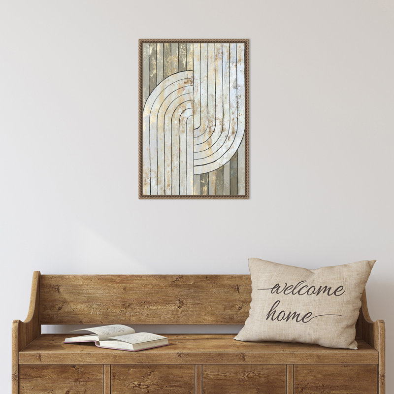 "Art Deco Geo II" par Tom Reeves, reproduction d'art sur toile encadrée, H 23 po x l 16 po