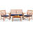 Schlenker 4 - Person Patio Conversation Set with Cushions-2038878781