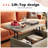 Eoghan Lift Top Coffee Table with Storage, Modern Coffee Tables with Adjustable Shelf, Square Wood Coffee Table for Living Room-1386169214