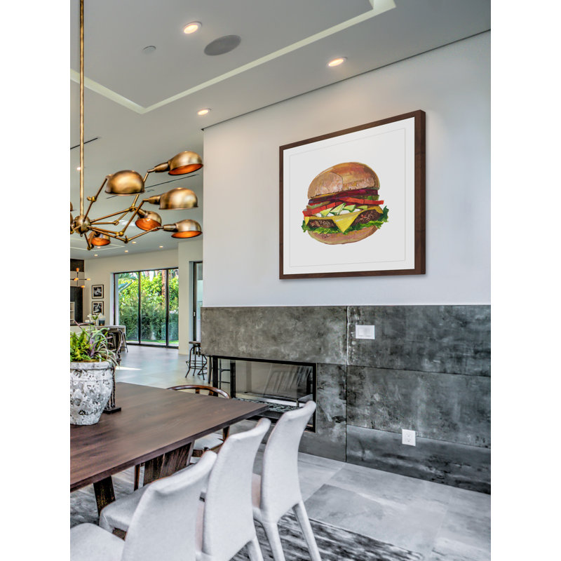 « ultimate burger », reproduction d’art encadrée, H 12 po x l 12 po x P 1,5 po