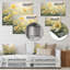 Décoration romantique blanche en métal blanc bouton d'or jaune II-211836717
