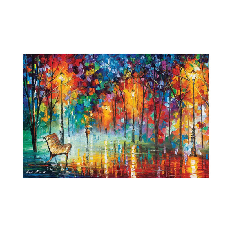 «Hidden Way» par Leonid Afremov - reproduction d'art sur toile tendue, H 40 po x l 60 po x 1,5 po