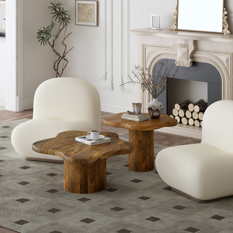 Jaquane Solid Wood Coffee Table, Brown