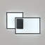 Simple 27cm Square Aluminum Wall Lamp Black