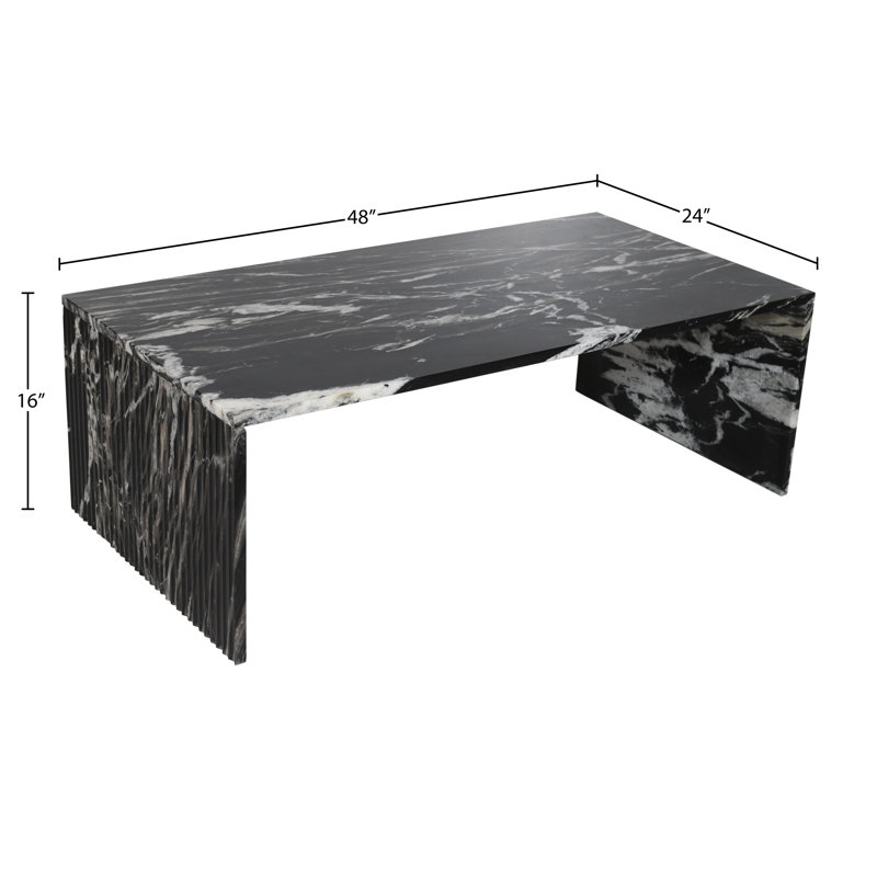 Table basse Jaloni, Marbre noir
