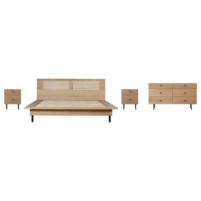 Greggery Solid Wood Piece Bedroom Set