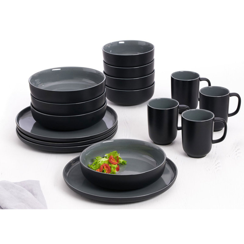 Piece Stoneware Dinnerware Set - Service for 4