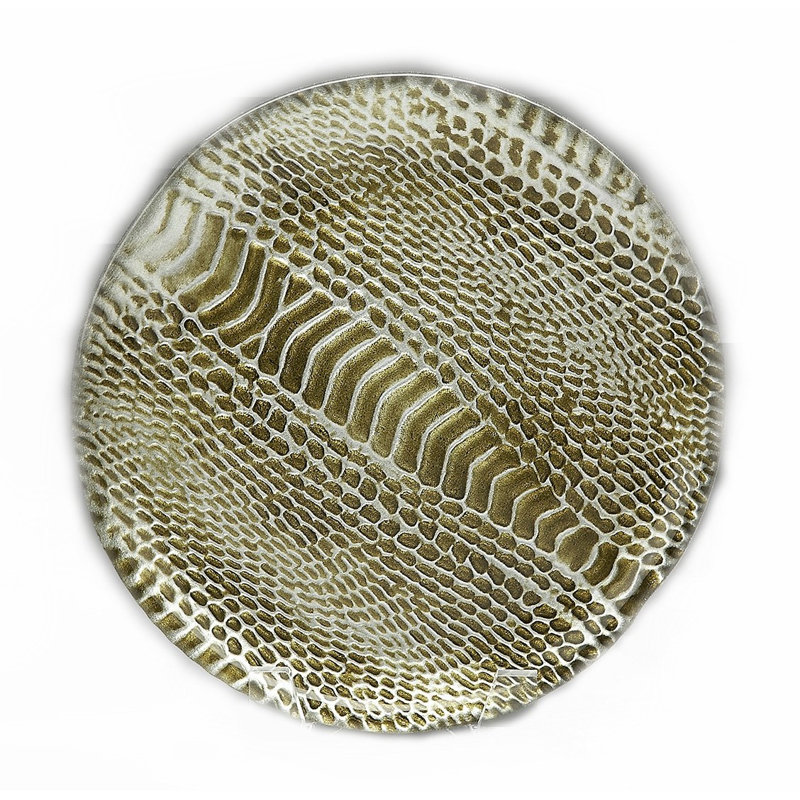 Olevia 9" Salad or Dessert Plate, Silver Brown