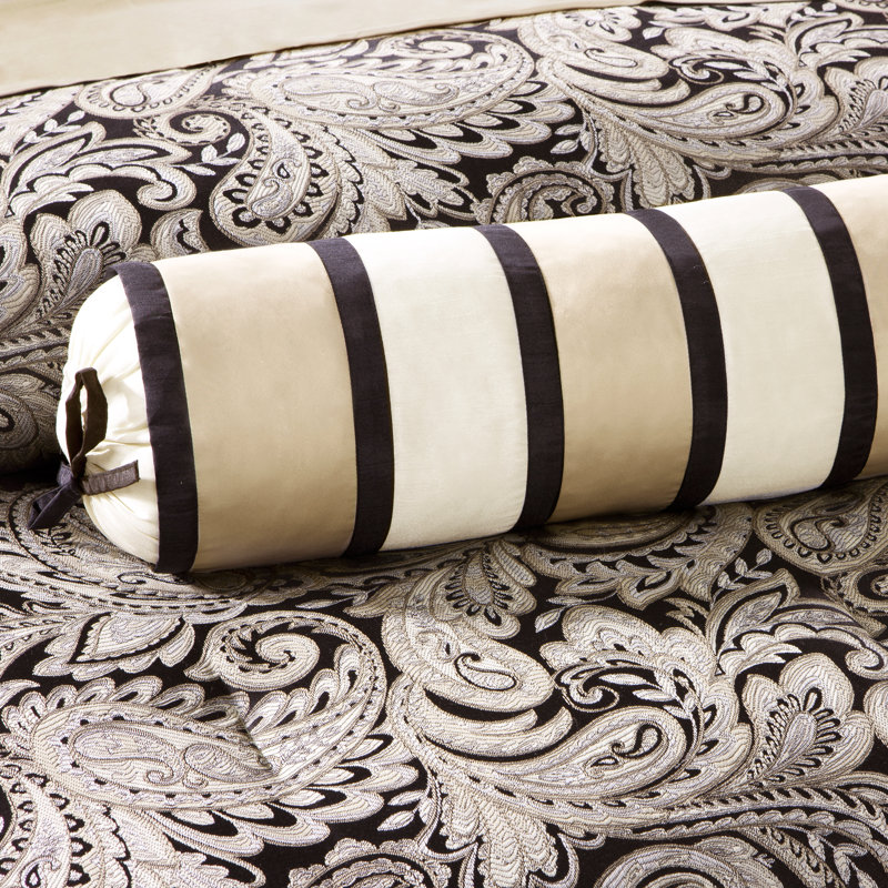 California King Black Cotton Reversible Bed in a Bag Set