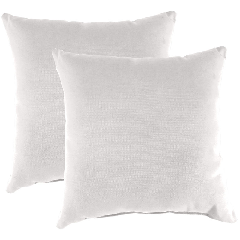 Sunbrella Outdoor Throw Pillow, Canvas Natural