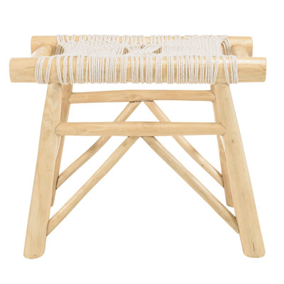Cafferkey Solid Wood Accent Stool