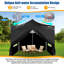 10'Wx10'D Heavy Duty Pop Up Canopy with 4 Sidewalls Tent-104688268