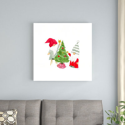 «Winter Gnomes IV» par Jenaya Jackson - peinture sur toile tendue