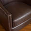 Fauteuil club en cuir reconstitué brun-799690509
