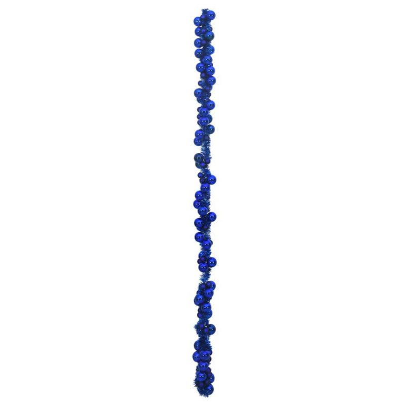 vidaXL Christmas Ball Garland 186 cm Polystyrene, Blue