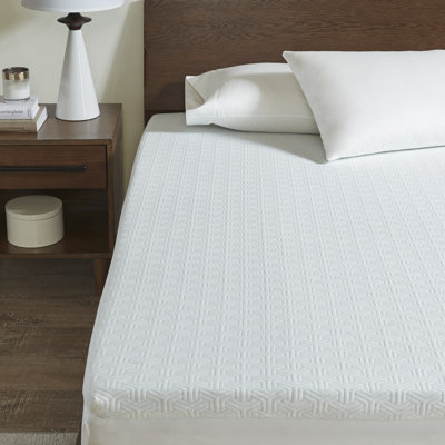 Sleep Philosophy 2'' Gel Memory Foam White King Mattress Topper