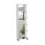 Armoire à linge miroir Urano, quatre tablettes intérieures, cinq tablettes extérieures-2000903070