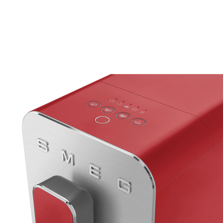 Smeg Fully Automatic Coffee Machine with Steamer - Red