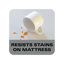 Housse de matelas allergène et imperméable au dessus de confort Liggett-100652619