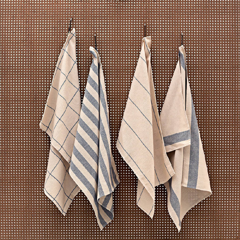 Ensemble de 4 serviettes de cuisine Minimal