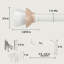 Tringle à rideaux simple ajustable 1 po de diamètre Tyena-87850075-87850076