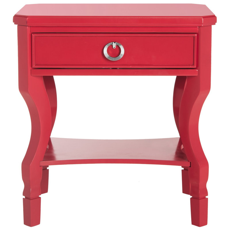 Desirat 24'' W Nightstand, Red