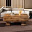 Table basse rectangulaire avec support solide et capacité de charge élégante en bois texturé-256107483-256107484