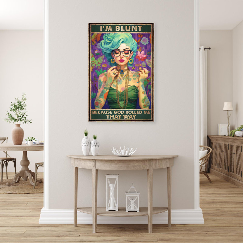 Impression sur toile, Im Im Blunt, H 36 po x l 24 po x P 1,25 po