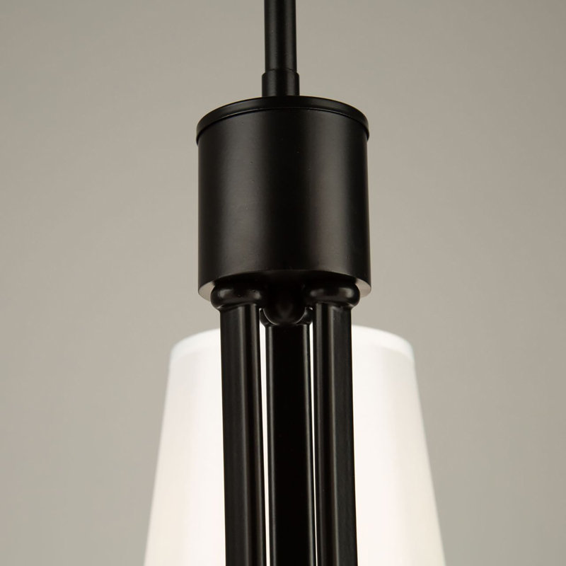 Lustre 3 lumières à abat-jour, Noir