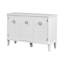 Armoire Fraxinus Mandschuric simple et simple en placage de bois massif avec trois portes en acacia massif, idéale pour les bureaux, les couloirs et les entrées.-381238934