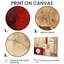 «Cubist Red Colorfields Collage - Abstract Collages», art mural-676217020-676217022