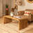 Monaco Modern Waterfall Edge Mango Wood Coffee Table-1164614508