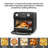 12.5-Quart 7-In-1 Multi-Function Convection Oven, Stainless Steel, Black