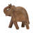 Exquisite Handcrafted Mango Wood Elephant Figurine in Natural Brown, Perfect for Home Decor-216728010