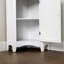 32" Glancy One Shutter Door Wooden Corner Freestanding Floor Cabinet Corner Floor Cabinet-1724277990