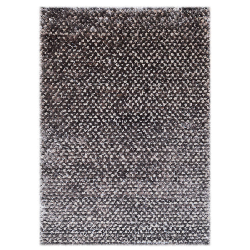 Rasgula Solid Colour Hand Woven Shag Area Rug, Rectangle 130 x 190cm