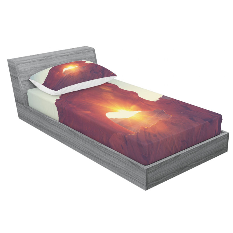Microfiber Sheet Set, Twin Sheet Set with Fitted Sheet