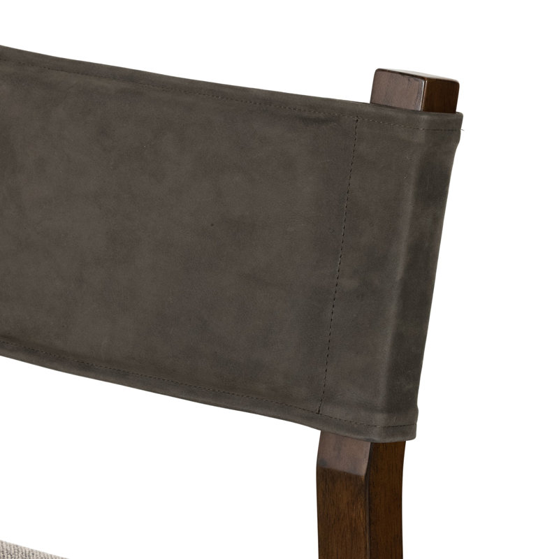 Tabouret Lorretta, Tabouret de bar (siège d'une hauteur de 29,92 po), Encre Tulsa / rayonne / viscose, Sable antique