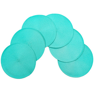 Marun Polypropylene Plastic Solid Colour Round Placemat