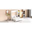 Lit double blanc avec bureau et rangement, bois de pin massif, balles de tennis écoénergétiques, pliable-1714834683-1714834676