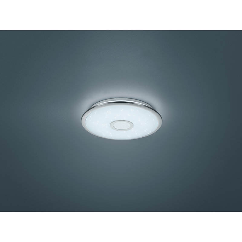 Briitta 1-Light LED Integrated Flush Mount, 7.5cm H x 42cm W x 42cm D