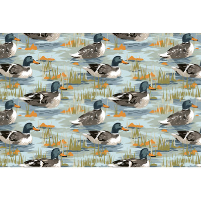 Literie bleu canard