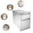 Dionise 13x20.5x21" Pull-out Kitchen Drawers Stainless Steel