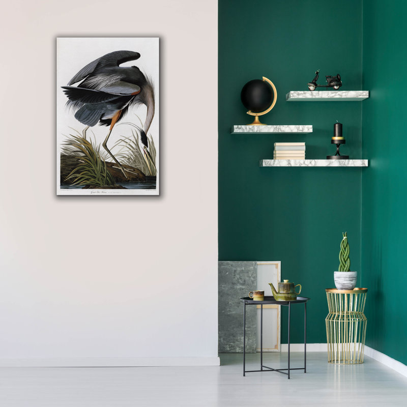  «Great Blue Heron» par Stellar Design Studio, art mural sur toile, 26 po x 40 po, H 40 po x l 26 po