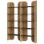 Bibliothèque de rangement à cadre en bois pour le salon