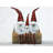 Three Christmas Gnomes - Holiday Bedroom Framed Canvas Decor