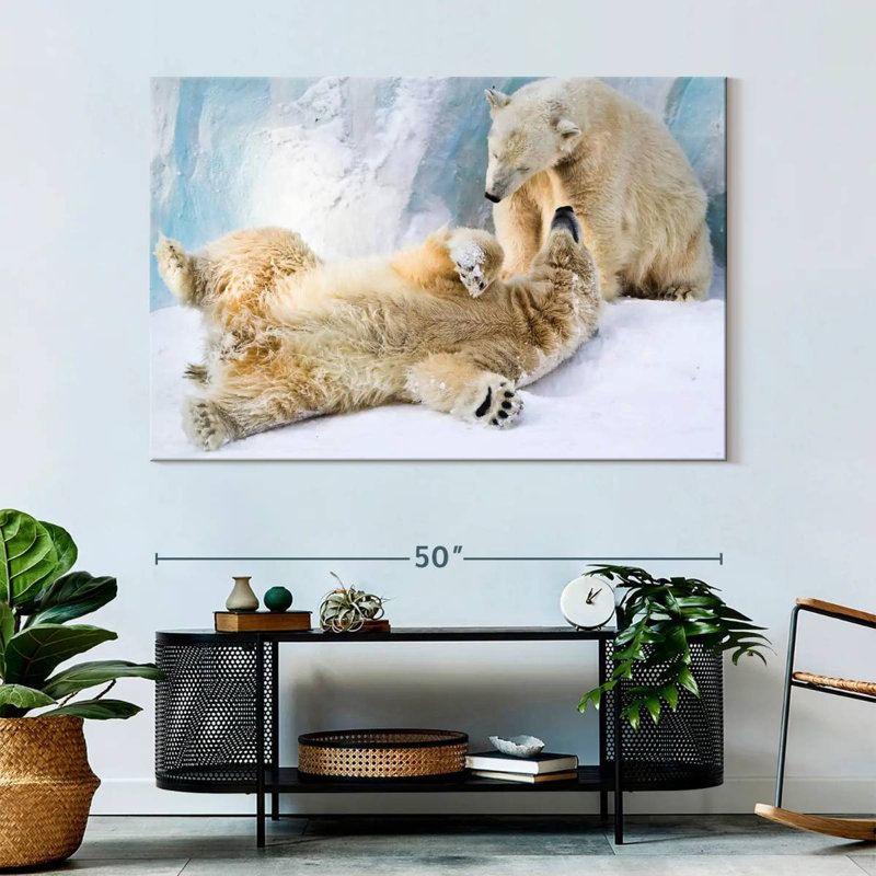 Brampt Polar Bears, 34" H x 51" W