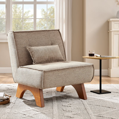 Drayk 29.5'' W Upholstered Accent Lounge Chair with Pillow