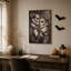 «Black and White Sugar Skull Couple», art mural sur toile d'Halloween-1125002126