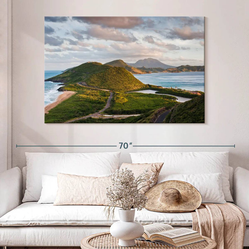 Gillard Nevis Island Scenery, 34" H x 51" W